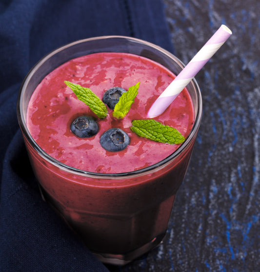 Guava Nectar Kefir Smoothie with Mixed Fruit