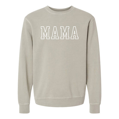 Embroidered Pigment Dye Crewneck Sweatshirt - OUTLINE NAME