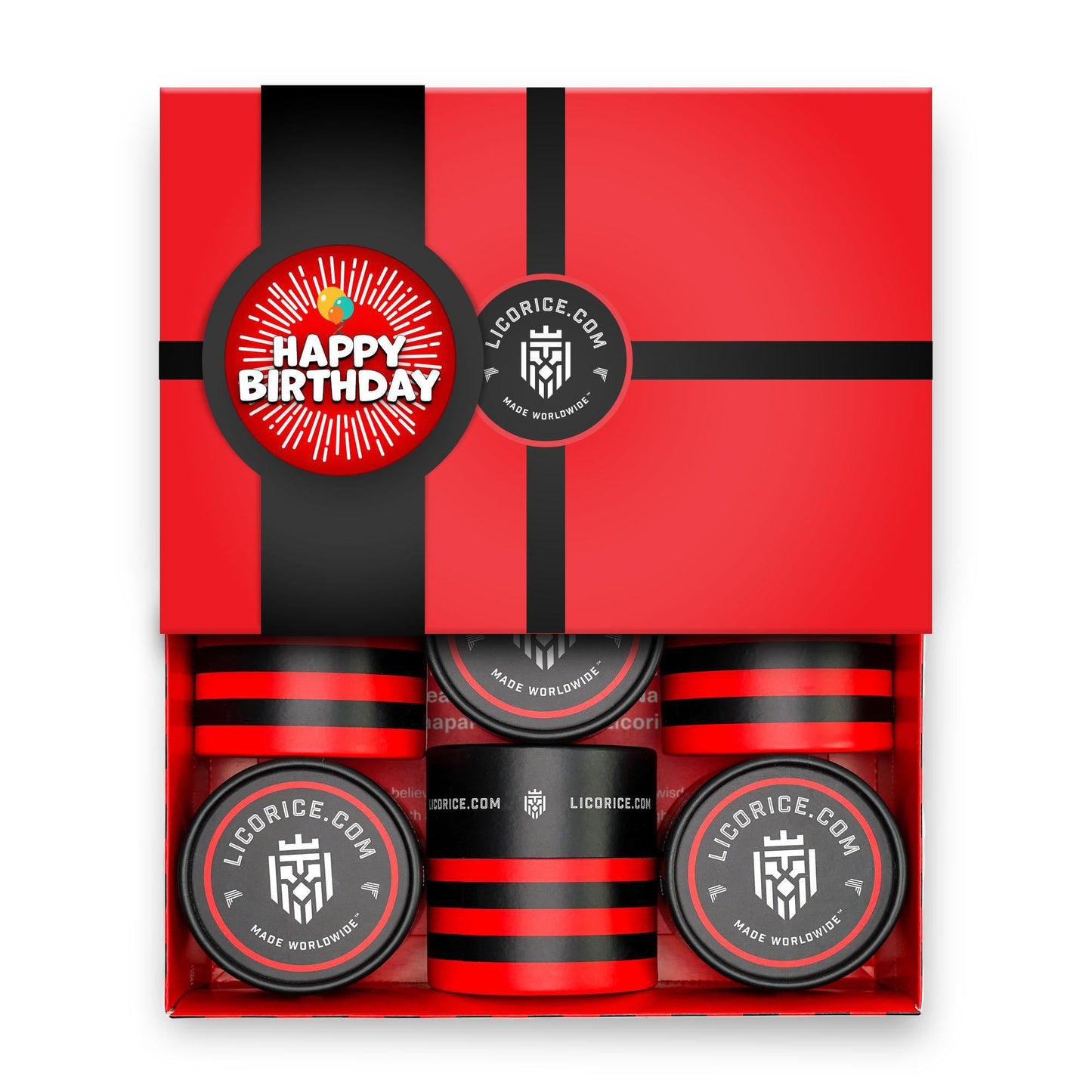 Red Licorice Happy Birthday Gift Box