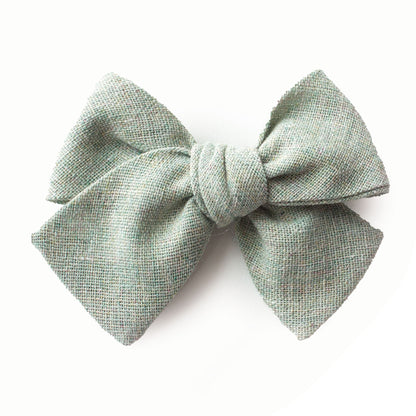 Sea Foam Petite Hair Bow for Girls