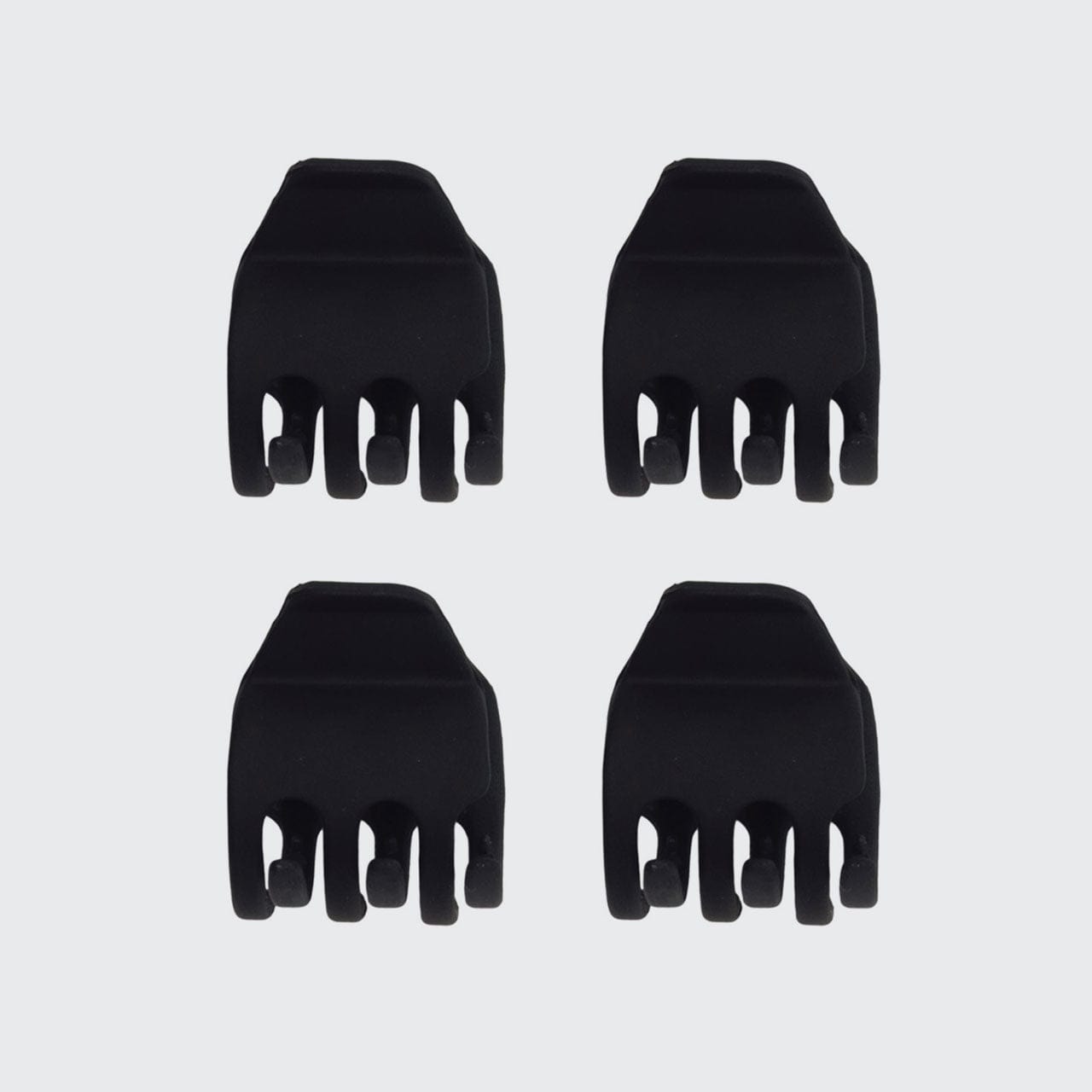 Eco-Friendly Mini Claw Clips 4pc set - Black