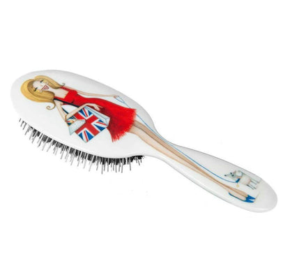 Miss Daisy with Union Jack Hairbrush