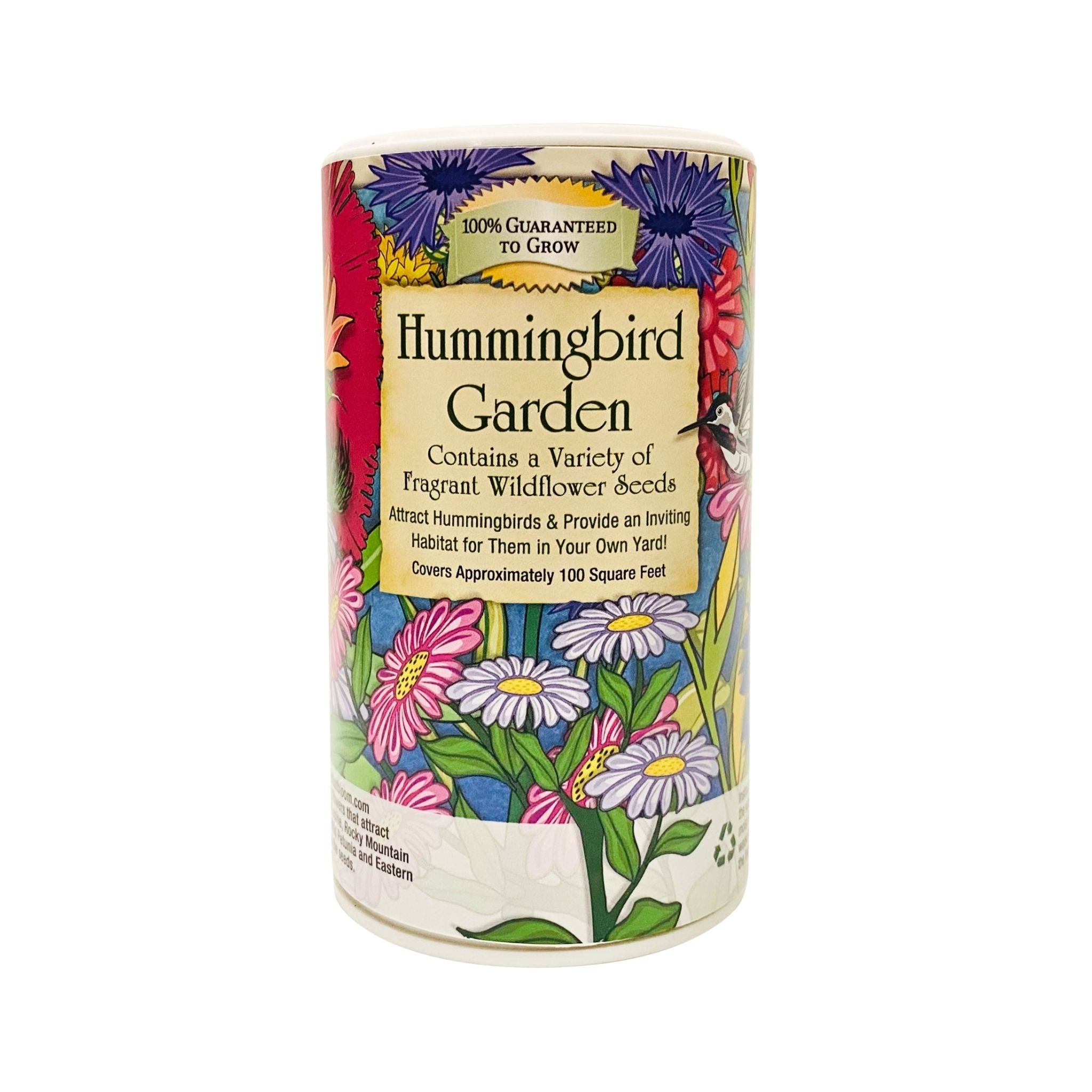 Hummingbird Garden Shaker Can