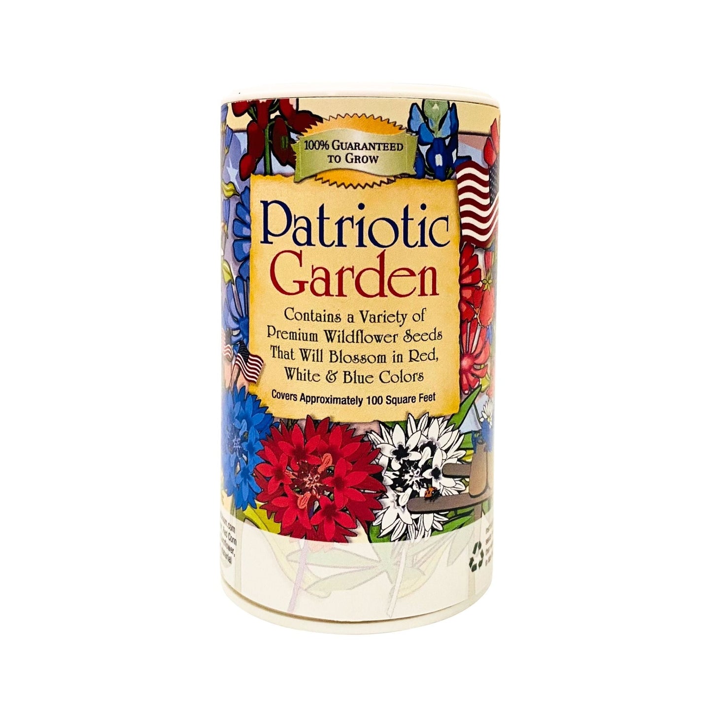 Patriotic Garden Shaker Can