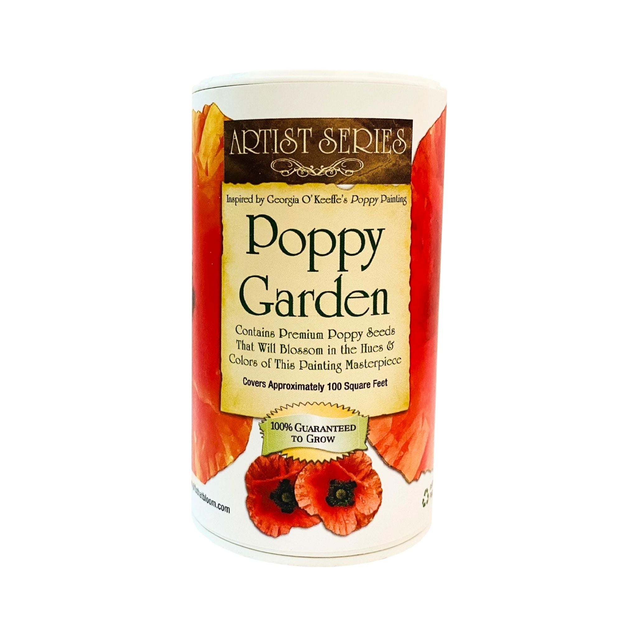 Poppy Garden Shaker Can