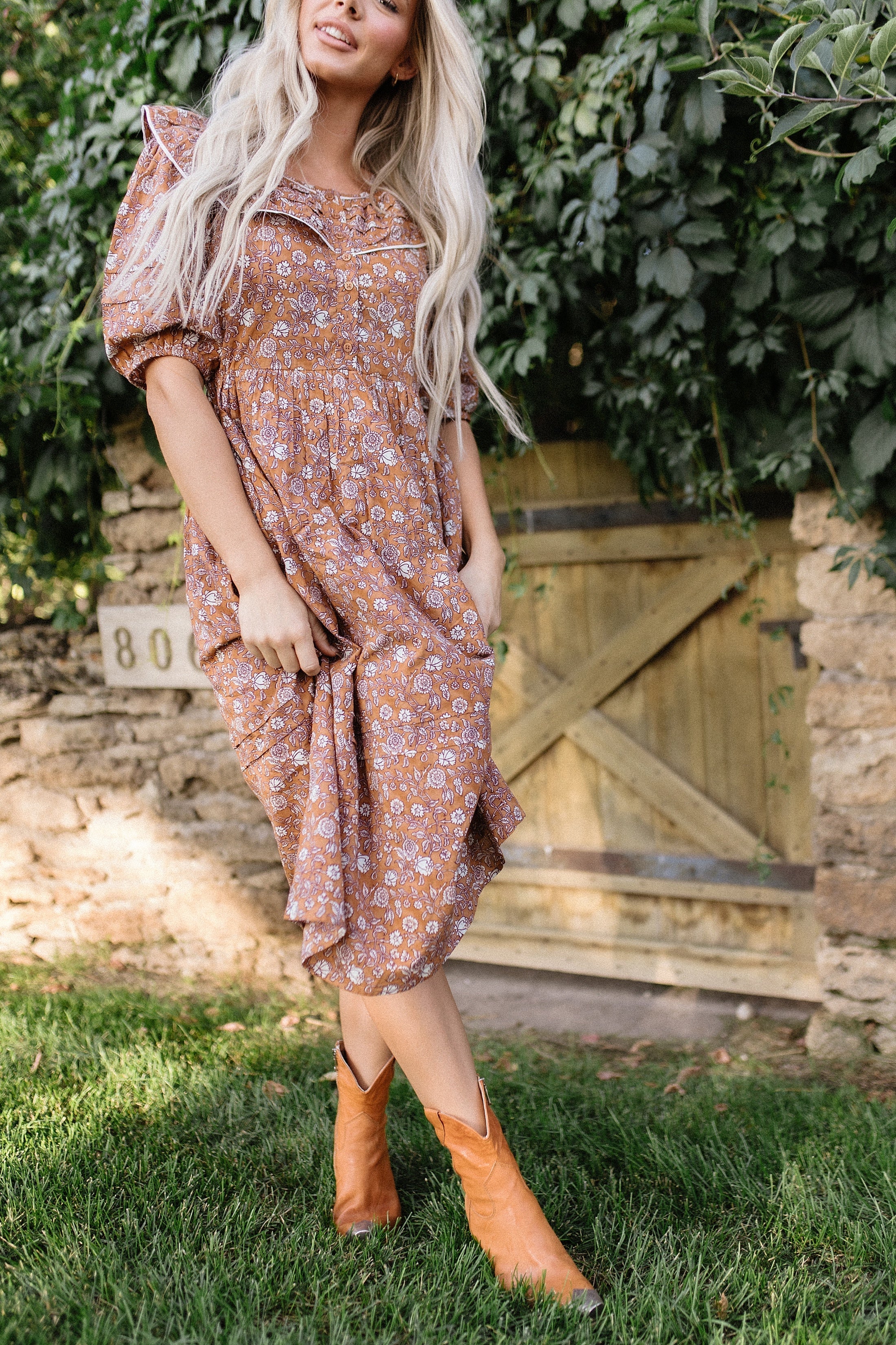 Stockplace The Label- The Amber Glow Dress