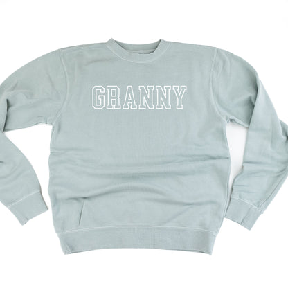 Embroidered Pigment Dye Crewneck Sweatshirt - OUTLINE NAME