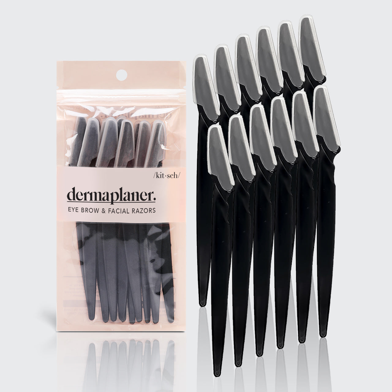 Dermaplaning Tool 12pk | Eco-Friendly Black