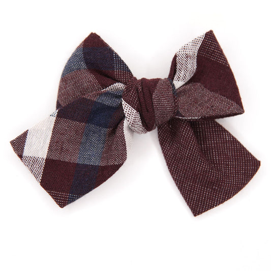 Black Cherry Petite Hair Bow for Girls