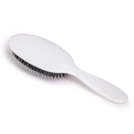 White Shimmer Hairbrush