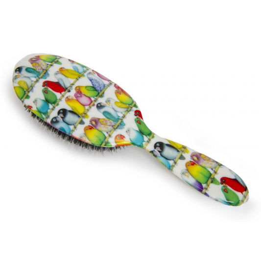 Lovebirds Hairbrush