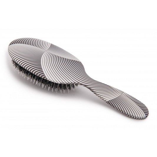 Geometric Swirls and Arcs Hairbrush