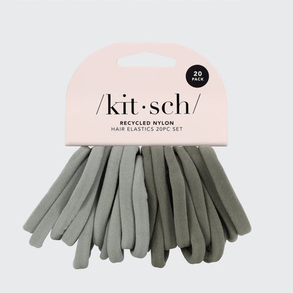 Elastic Hair Ties 20 Pack - Eucalyptus