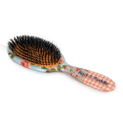 Pink Gingham Hairbrush