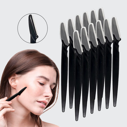 Dermaplaning Tool 12pk | Eco-Friendly Black