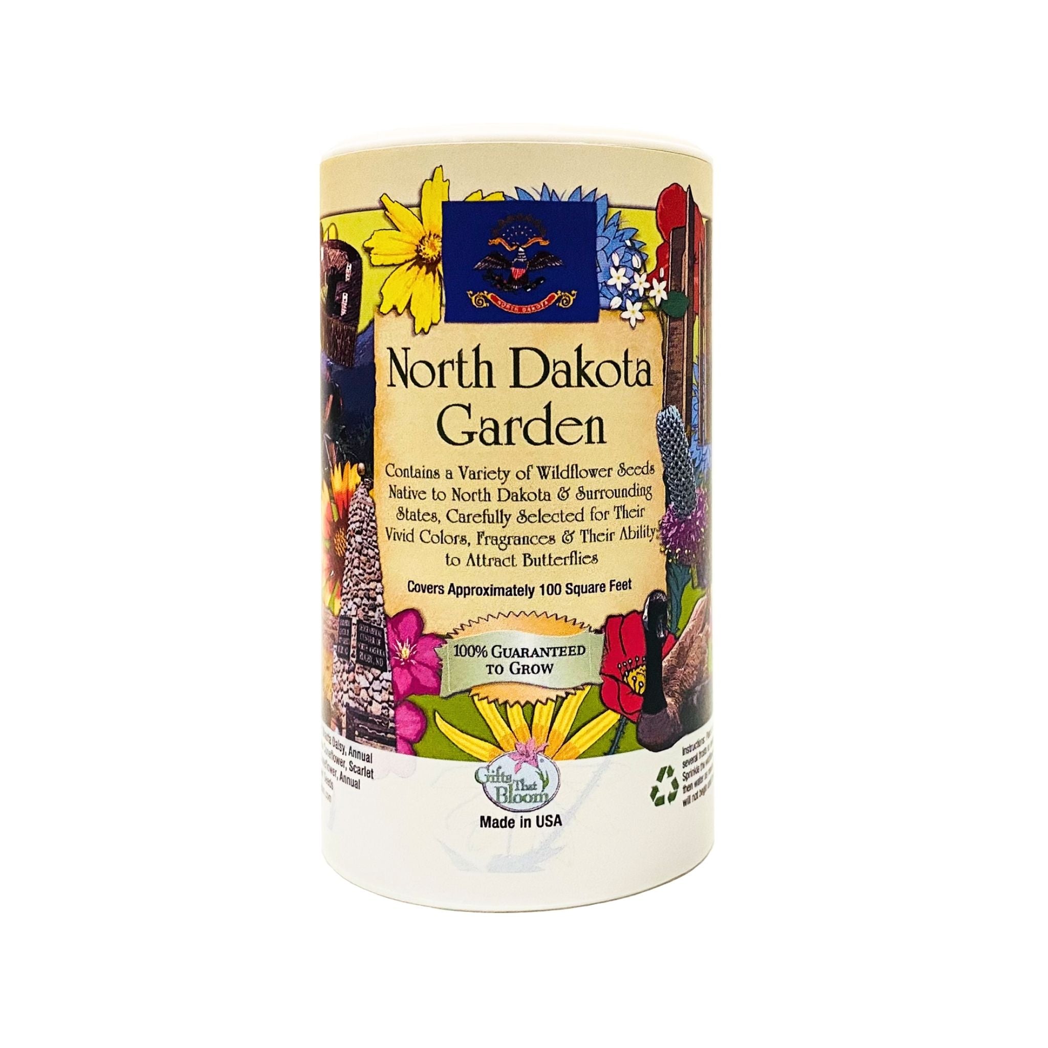 North Dakota Garden Shaker Can