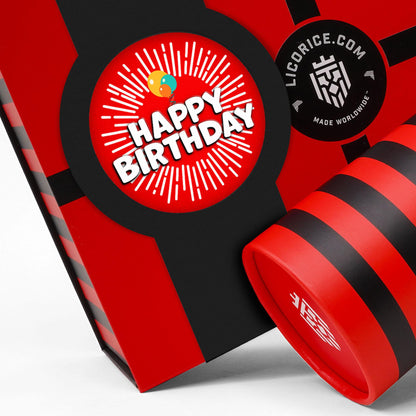 Red Licorice Happy Birthday Gift Box