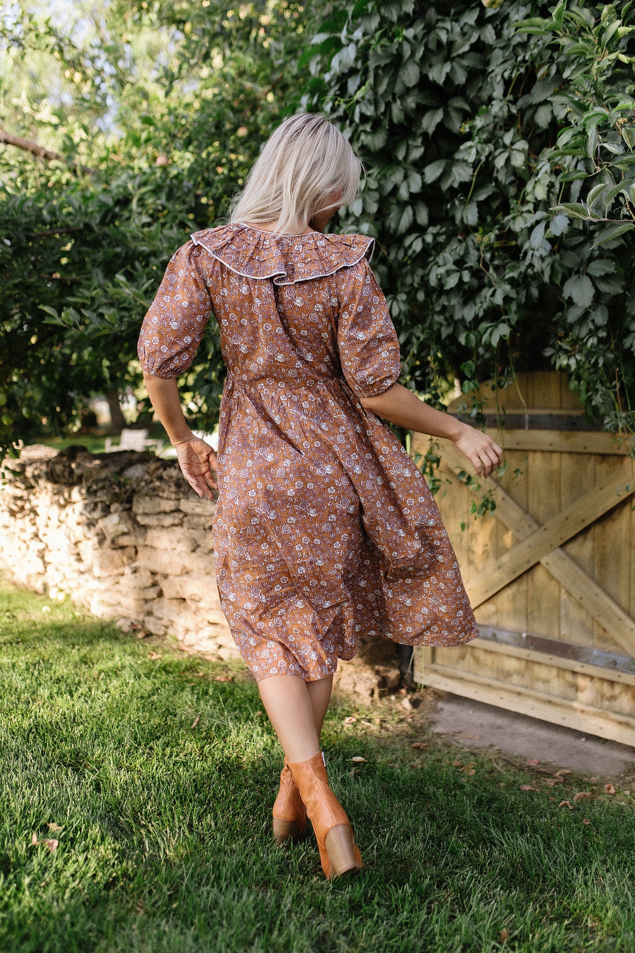 Stockplace The Label- The Amber Glow Dress