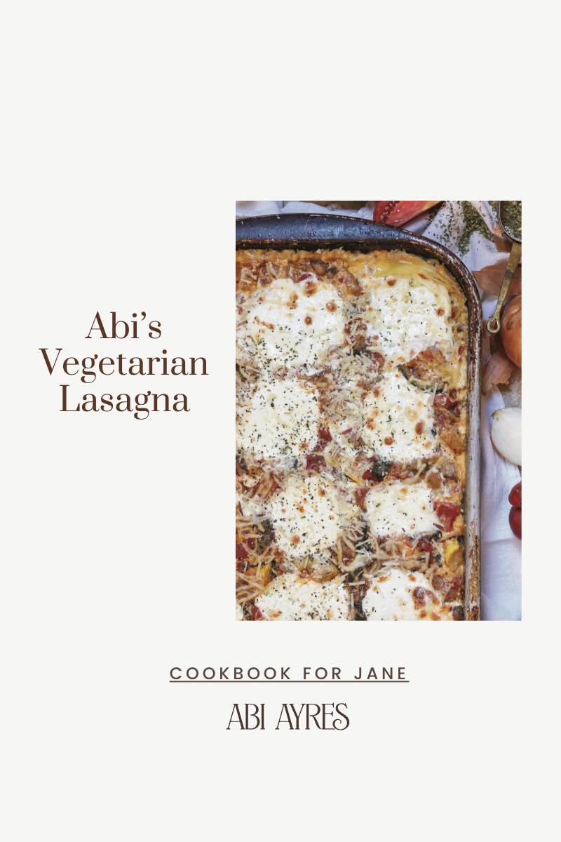 Abi's Vegetarian Lasagna