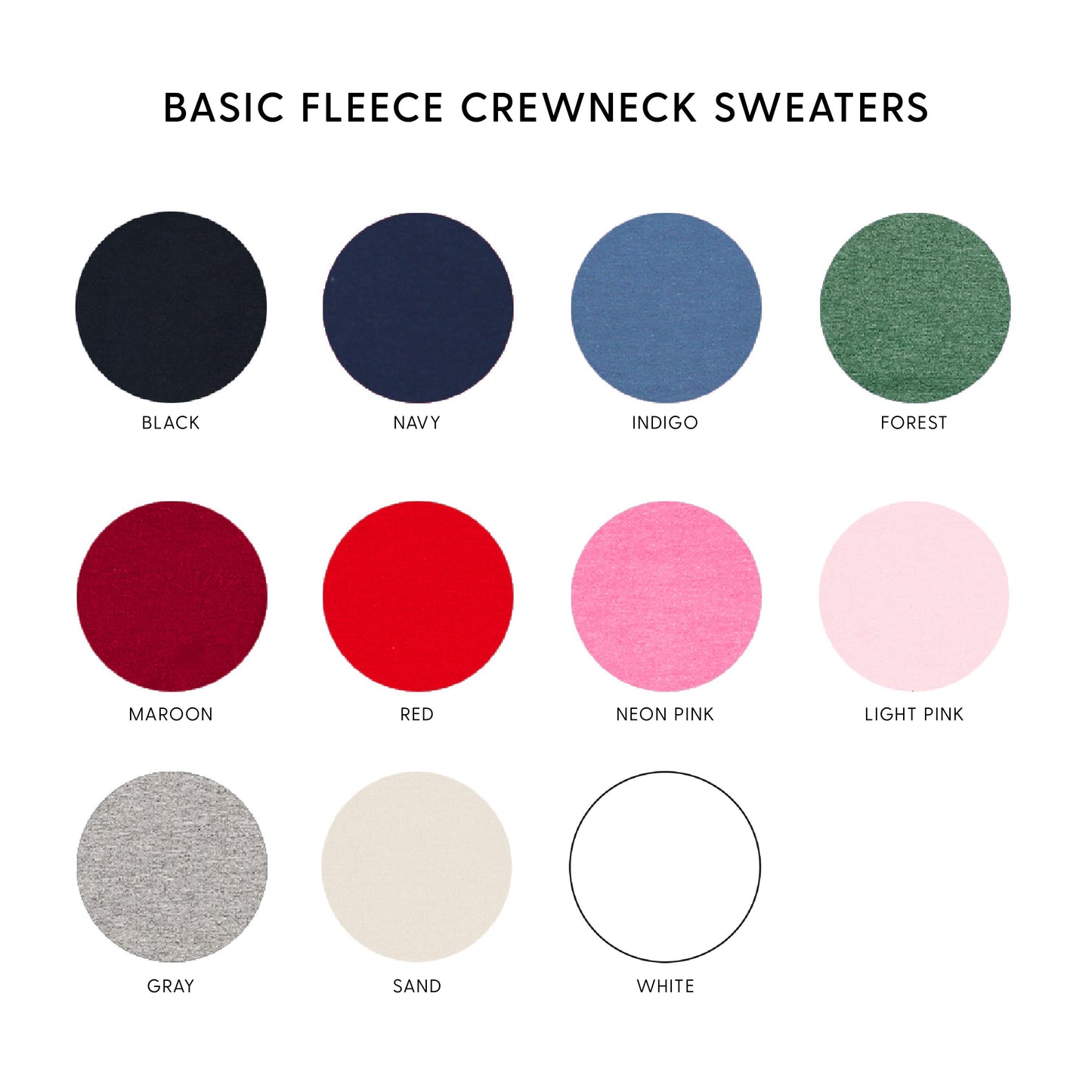 GROW IN GRACE - BASIC FLEECE CREWNECK