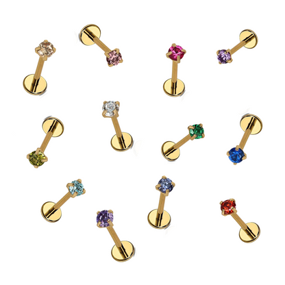 Birthstone Flat Back Stud