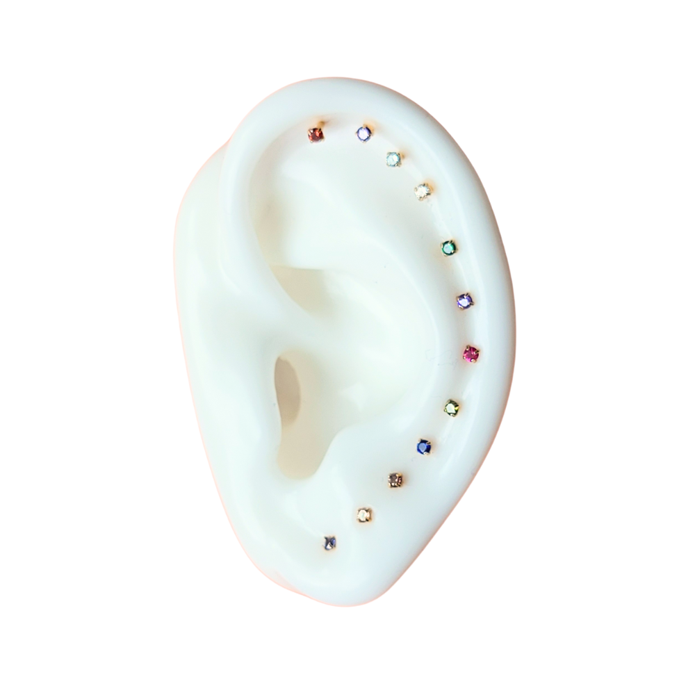 Birthstone Flat Back Stud