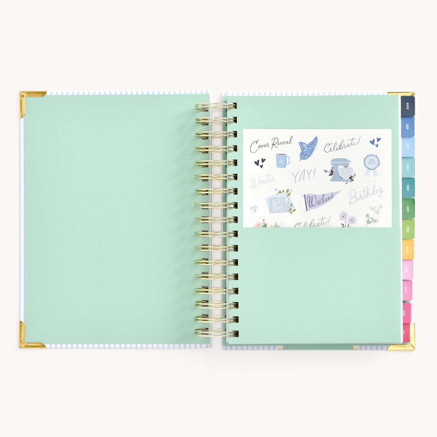 2024 Daily, Simplified Planner, Coastal Stripe