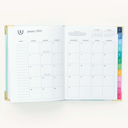 2024 Weekly, Simplified Planner, Coastal Stripe