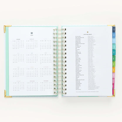 2024 Daily, Simplified Planner, Coastal Stripe