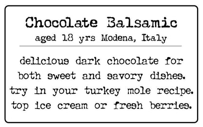 Chocolate Balsamic