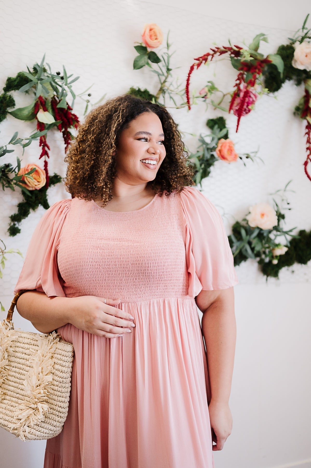 smocked swing dress