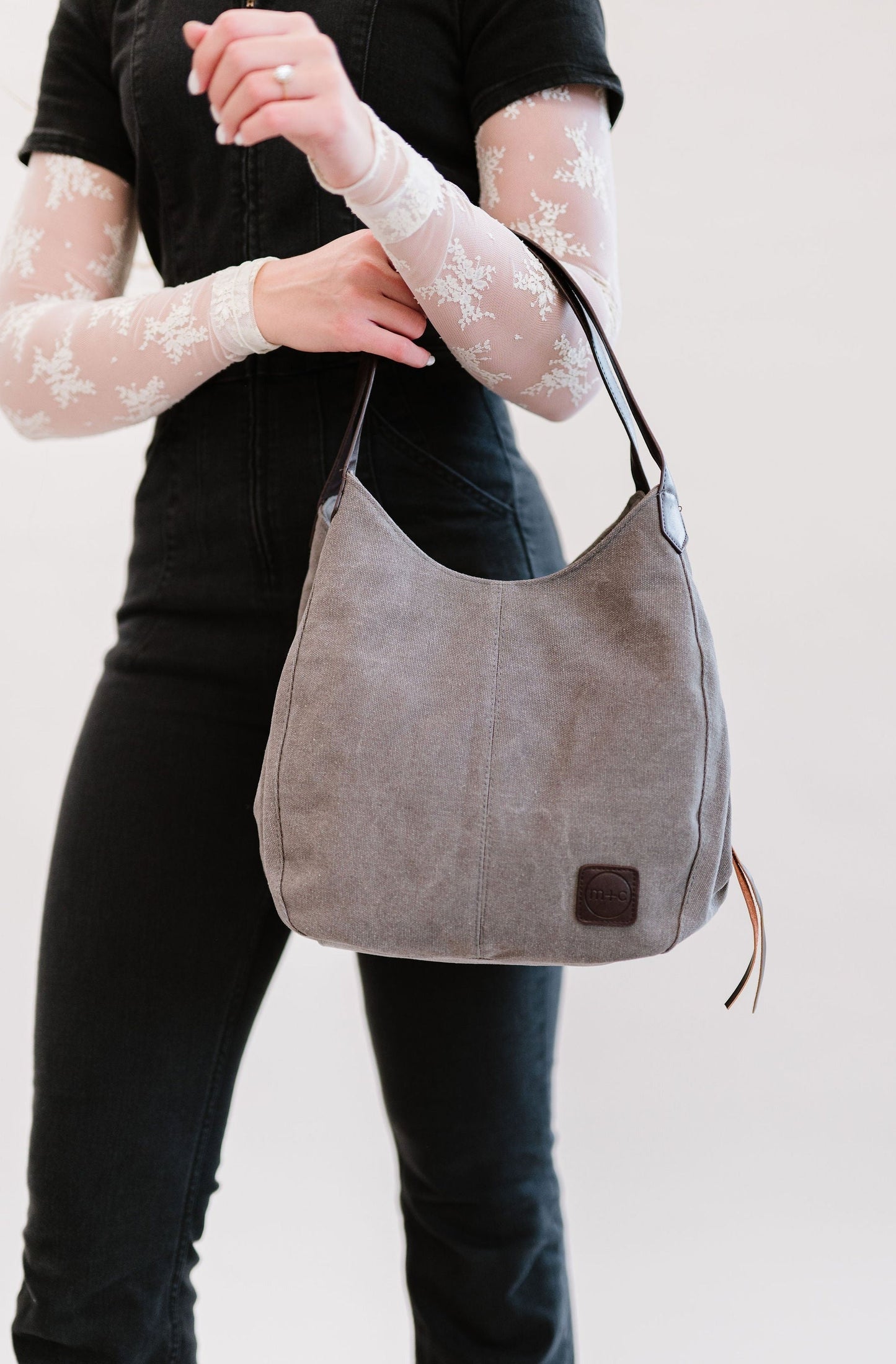 Anniston Canvas Hobo Bag - Final Sale