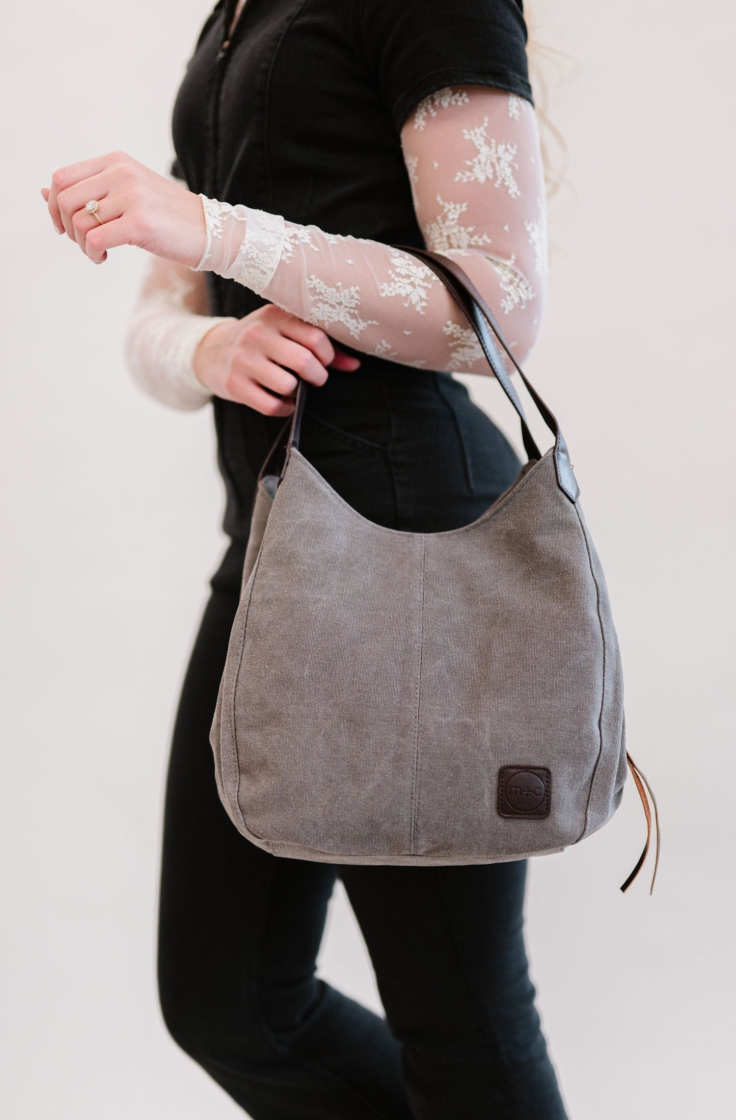 Anniston Canvas Hobo Bag - Final Sale