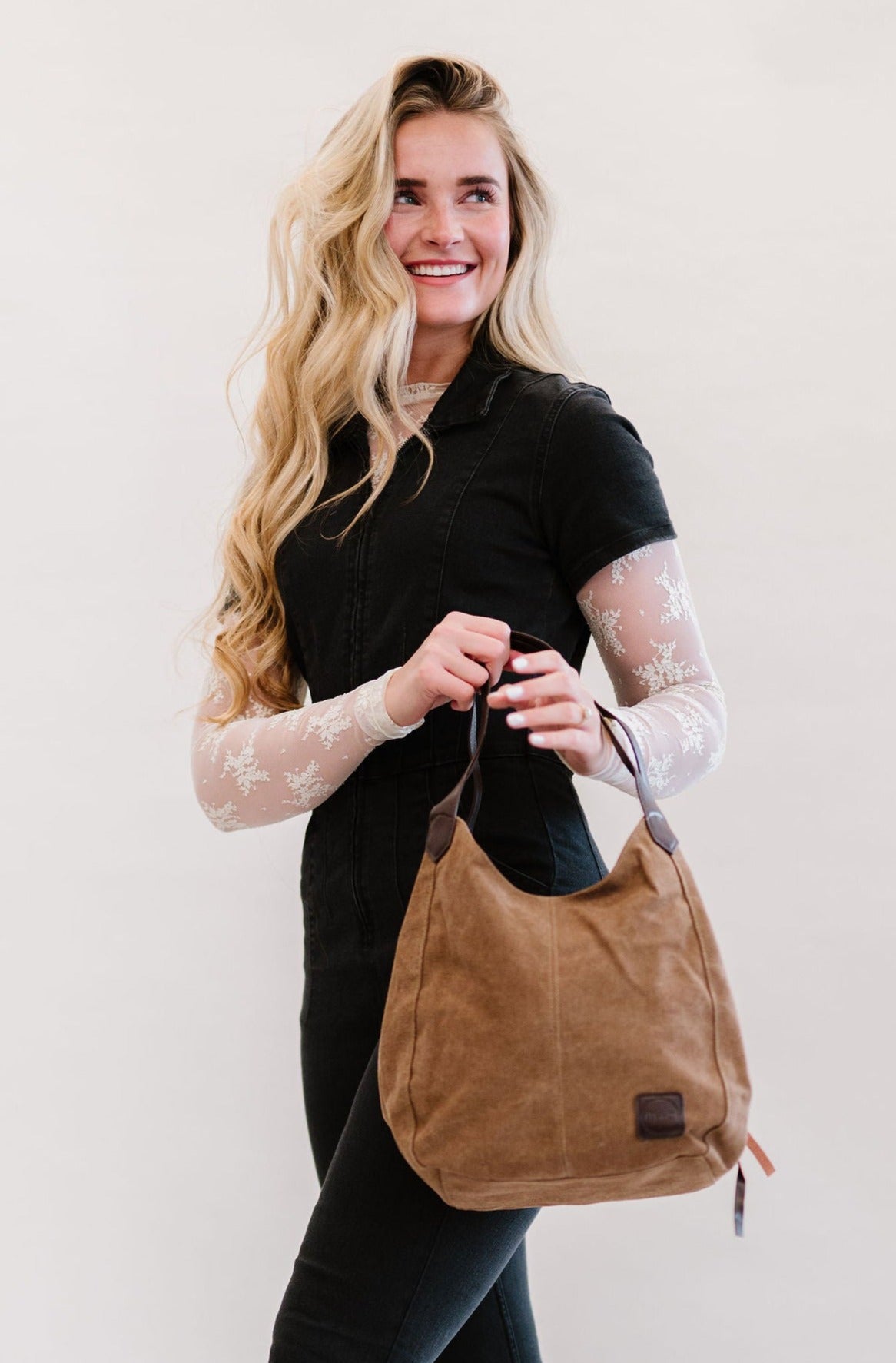 Anniston Canvas Hobo Bag - Final Sale