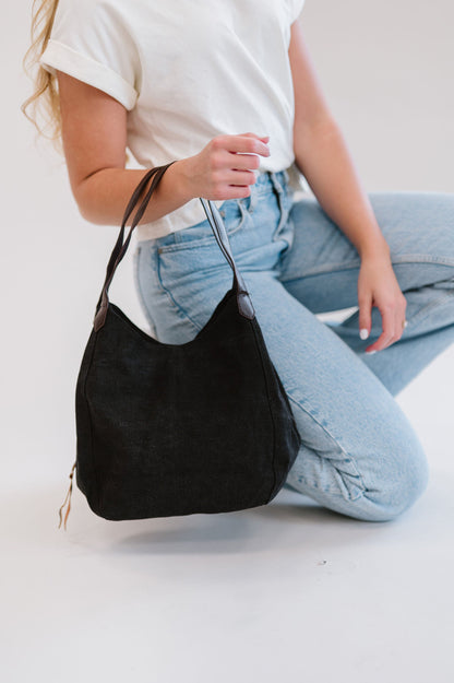 Anniston Canvas Hobo Bag - Final Sale