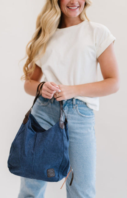 Anniston Canvas Hobo Bag - Final Sale