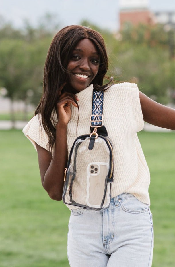 Kenzie Clear Sling Crossbody