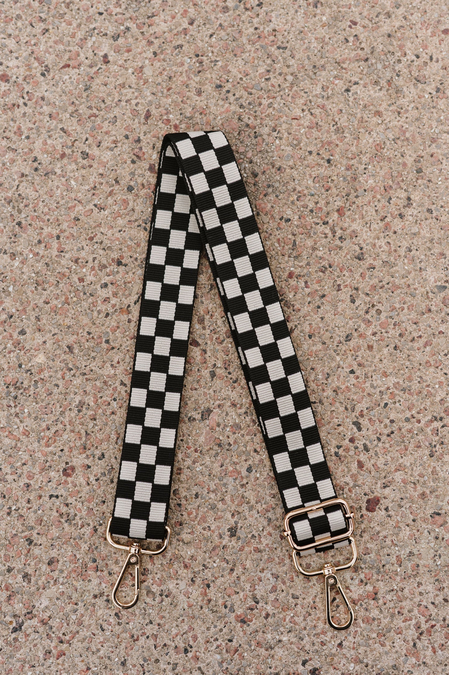 Lizzie Checkered Adjustable Bag Strap