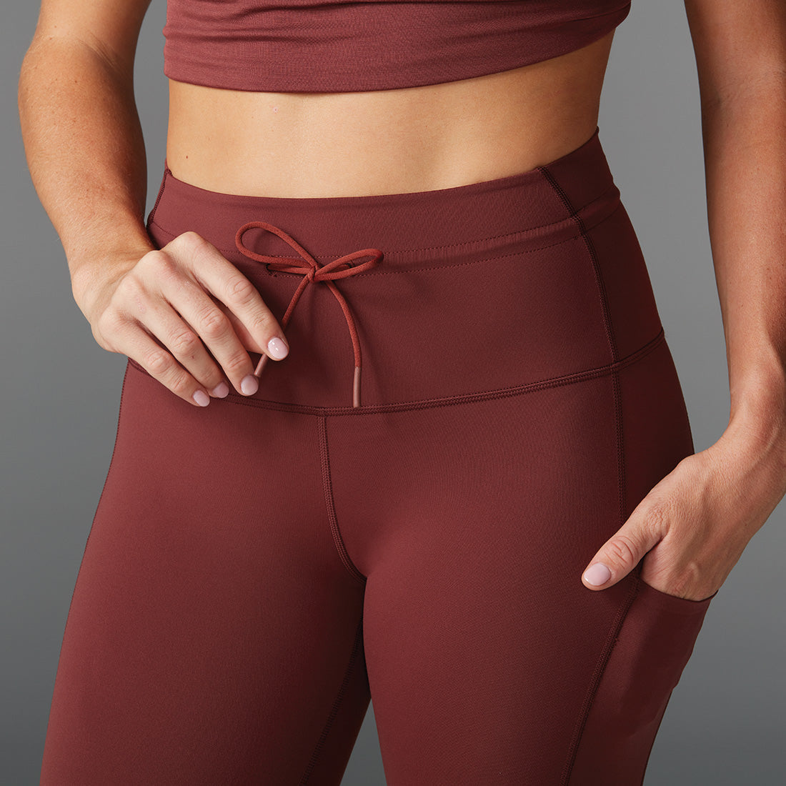 7/8 Tie Waist Pocket Leggings