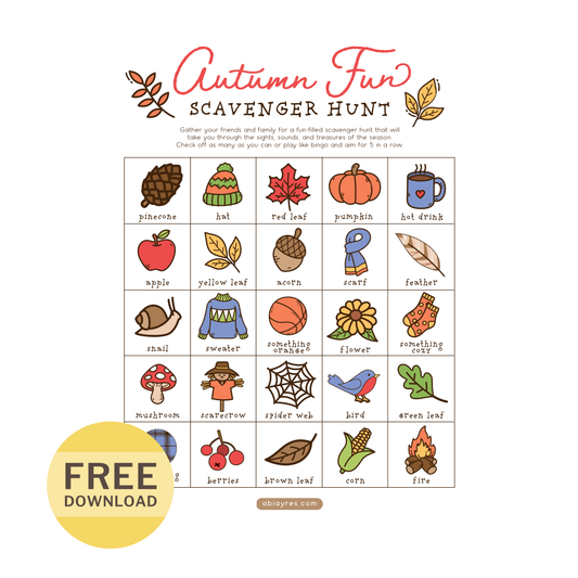 Autumn Fun Scavenger Hunt