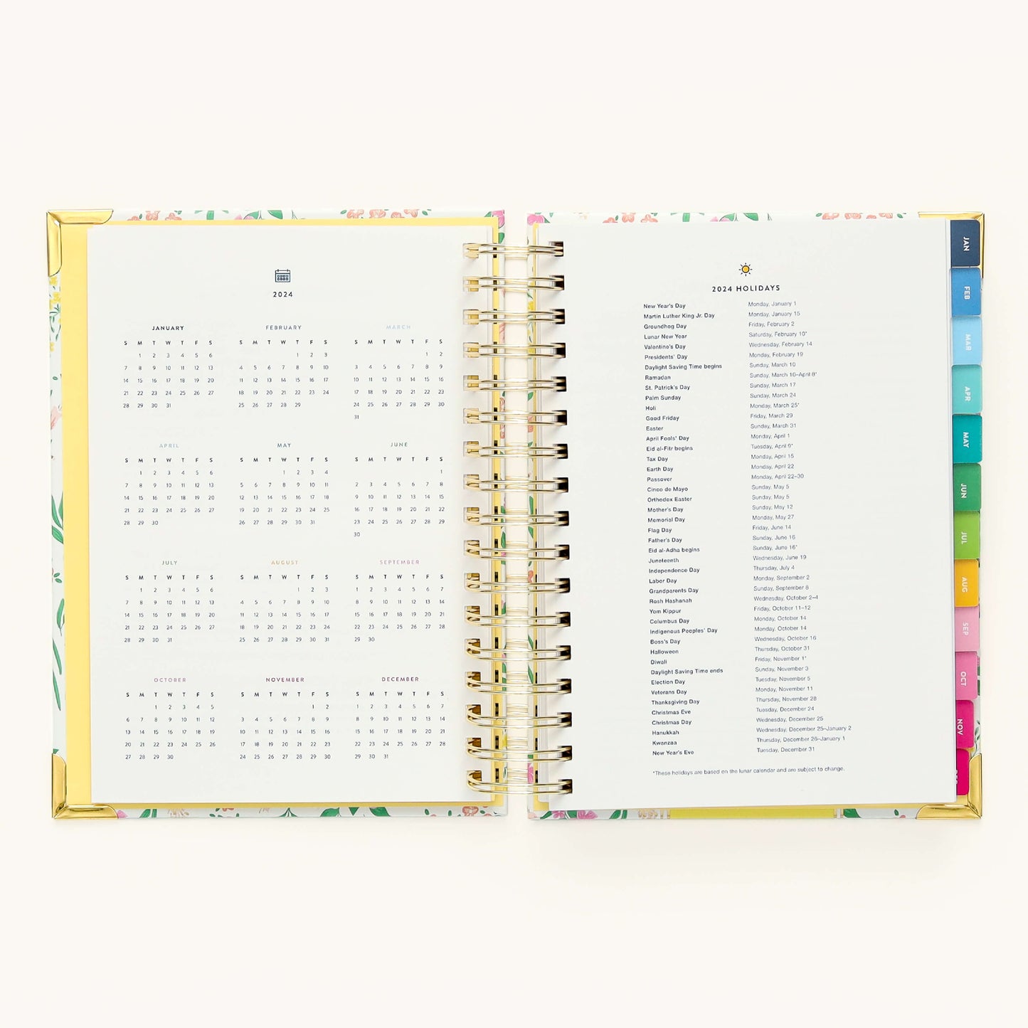 2024 Daily, Simplified Planner, Golden Hour