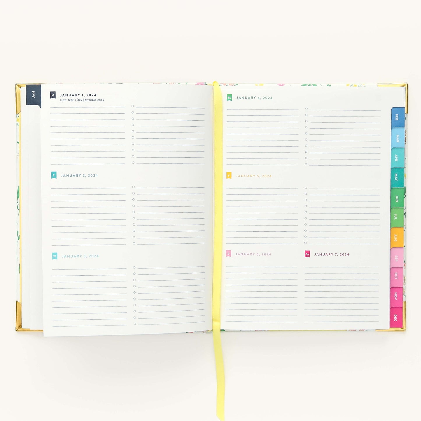 2024 Weekly, Simplified Planner, Golden Hour