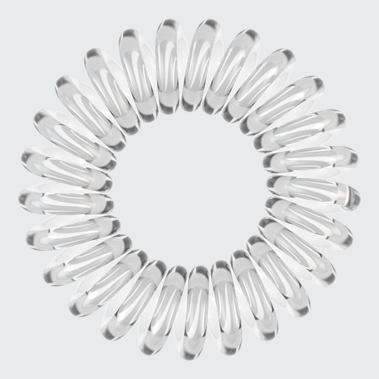 Spiral Hair Ties 4 Pc - Clear