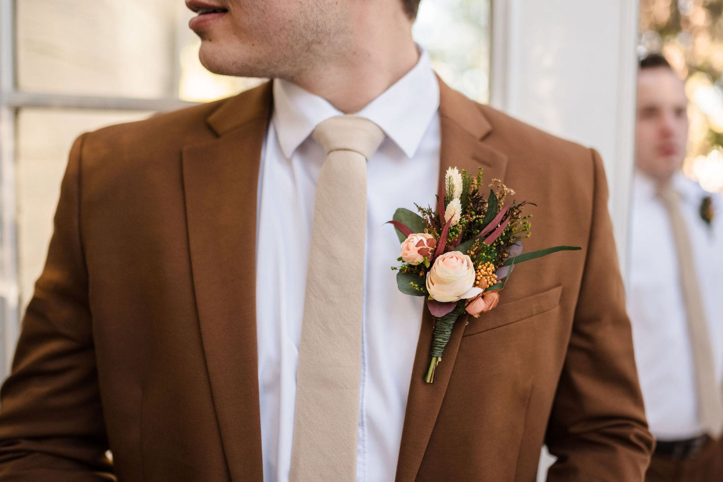 Champagne Men's Tie