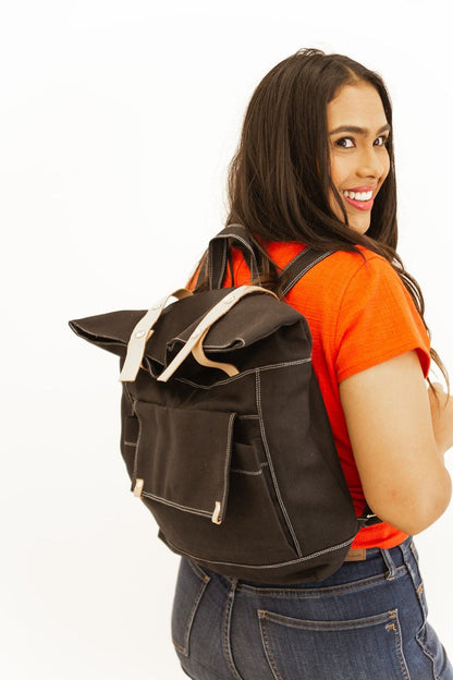 alison roll top backpack