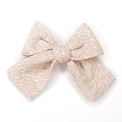 Ivory Petite Hair Bow for Girls