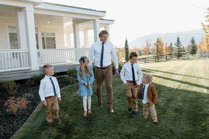 Navy Dot Boys Tie