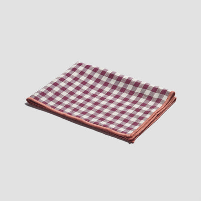 Berry Gingham Linen Placemat Set of 4