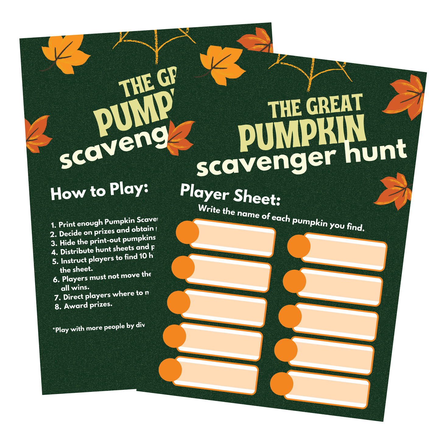 The Great Pumpkin Scavenger Hunt