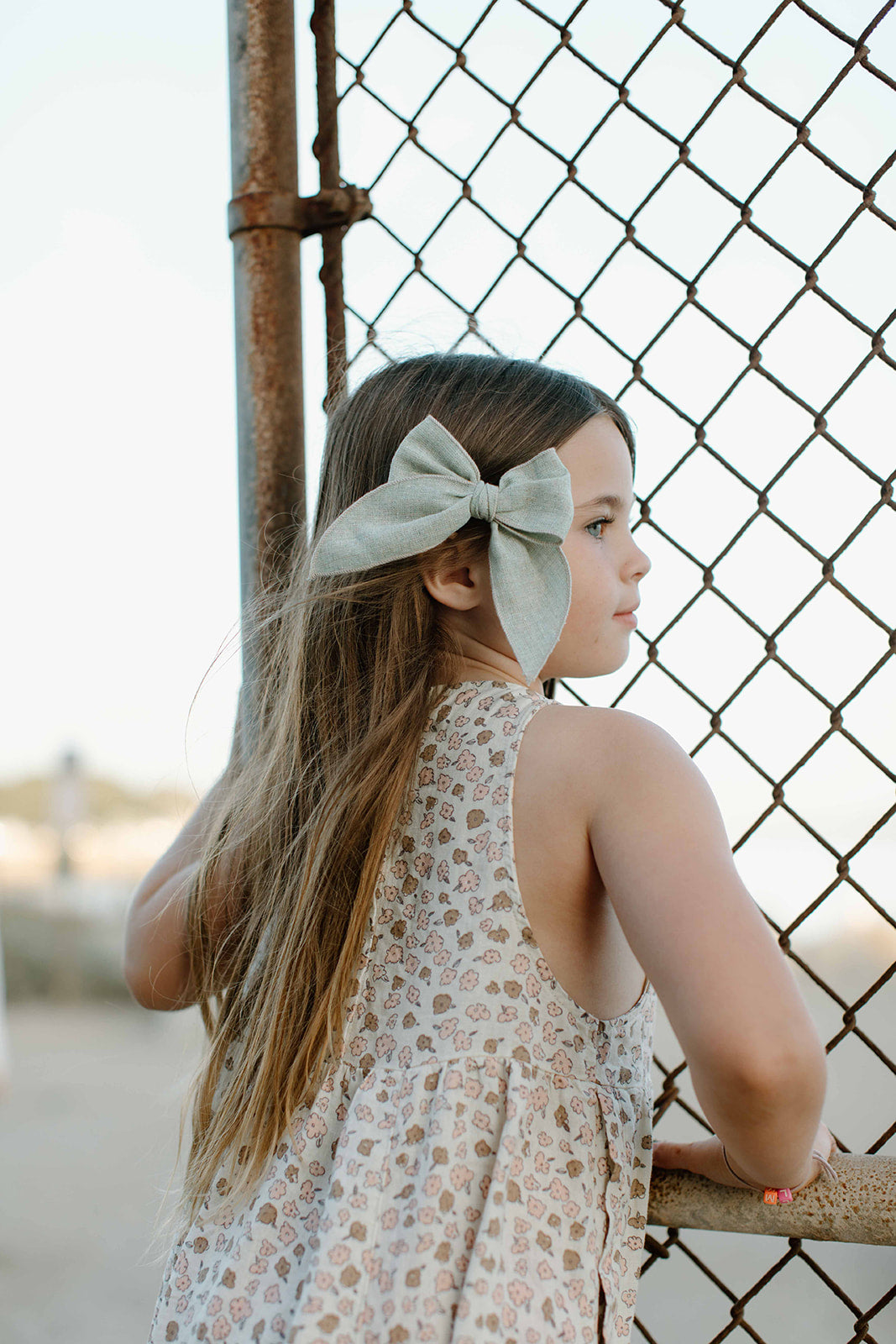 Sea Foam Green Darling Hair Bow for Girls